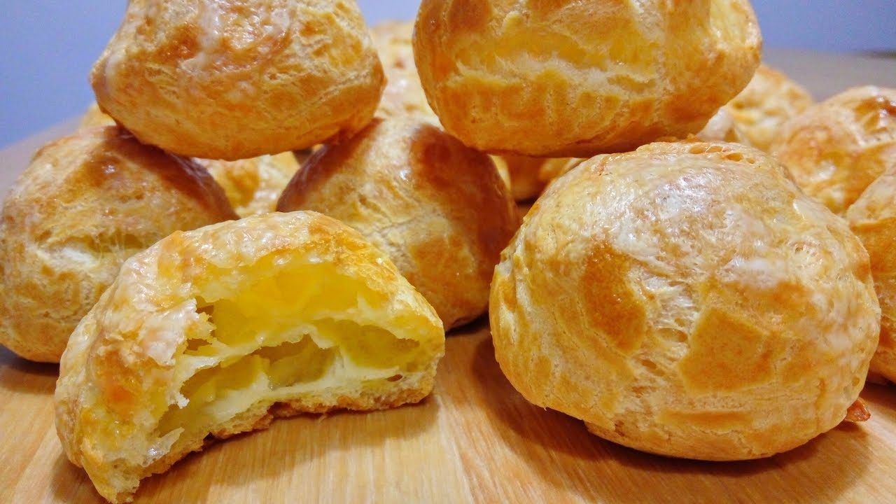 Заварные булочки с заварным кремом