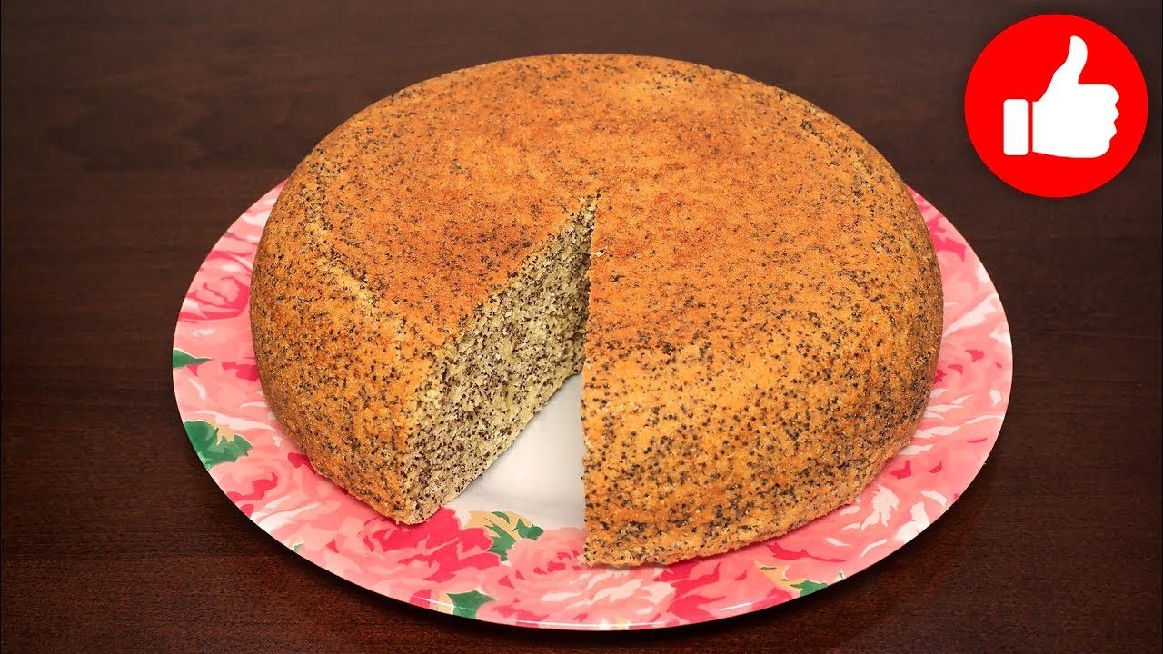 Маковый пирог в мультиварке
