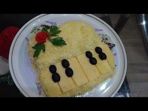 Салат «Рояль» с курицей и грибами