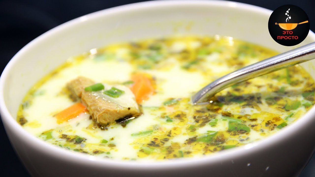 Суп из сайры с рисом и картофелем