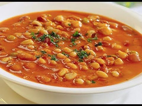 Суп с горохом и фасолью