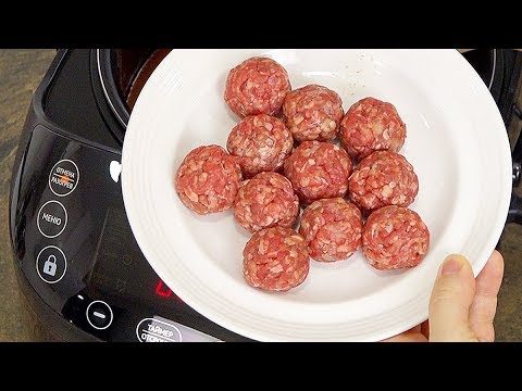 Суп с мясными фрикадельками и рисом в мультиварке