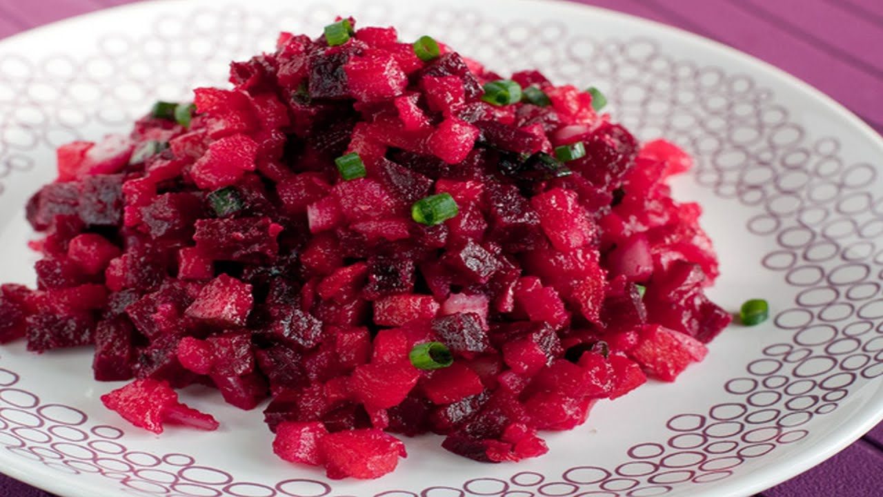 Винегрет с маринованным горошком