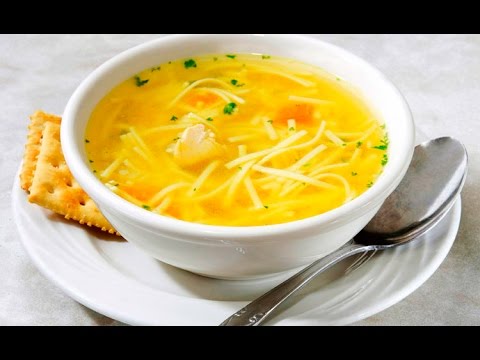 Сборный куриный суп с рисом и суп с вермишелью